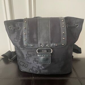 GUESS Black Studded Unisex Backpack